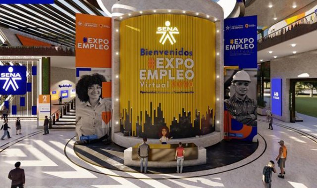 La feria se llevará cabo en una plataforma con entornos 3D, pabellones, 200 stands para empresas con sus vacantes, una sala de videoconferencias en vivo y un espacio de networking para los buscadores de empleo. Cortesía