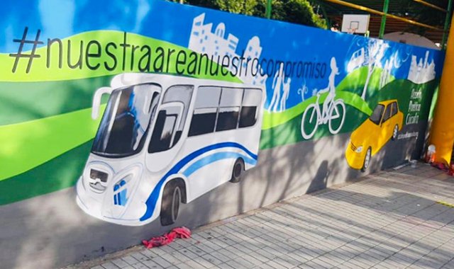 Mural de Los Patios, hecho por Acción Poética Cúcuta. 
 Cortesía