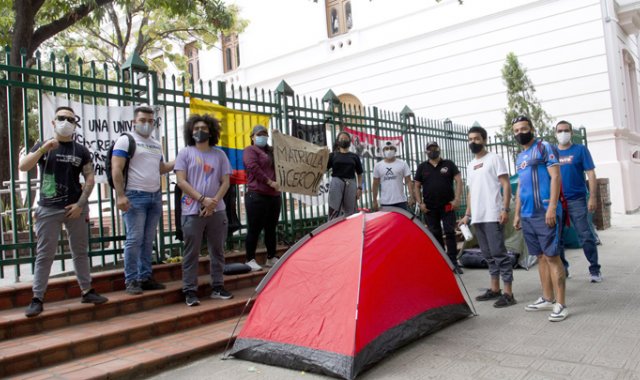 El actual semestre académico es Matrícula Cero, debido a los plantones hechos por los estudiantes universitarios hace meses. Archivo