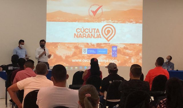 El pasado 16 de octubre se llevó a cabo el lanzamiento de la plataforma Cúcuta Naranja, donde se ofrecen los emprendimientos. Cortesía