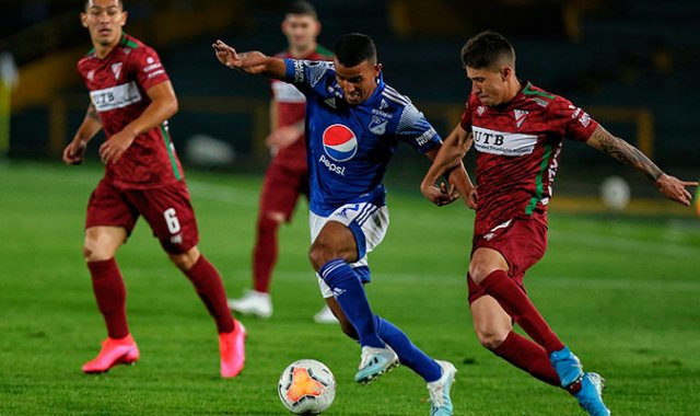 Millonarios, Atlético Nacional, Deportivo Cali, Tolima y Junior compiten en el segundo torneo más importante del fútbol sudamericano. Archivo/La Opinión