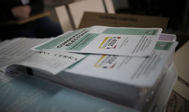 Puesto de votación en elecciones regionales.  Colprensa