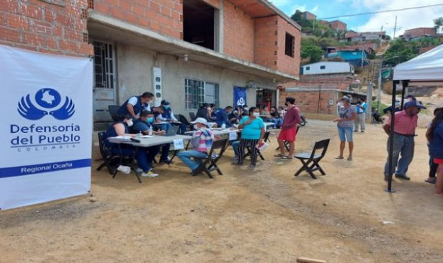 La Defensoría del Pueblo se toma los sectores más vulnerables de Ocaña. Cortesía