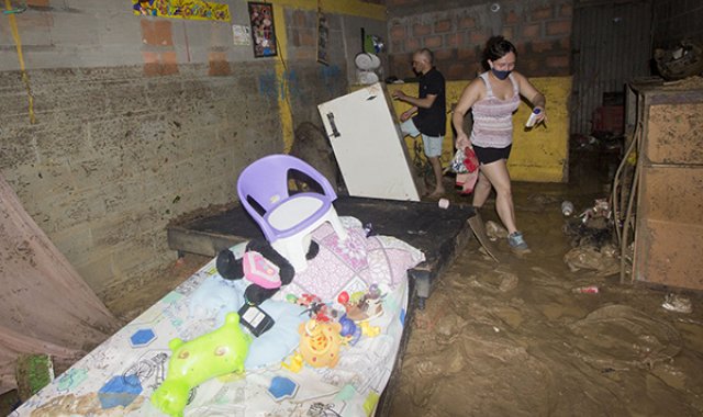 Los daños materiales producto del desbordamiento de la quebrada Tonchalá fueron cuantiosos.  Luis Alfredo Estévez  / La Opinión