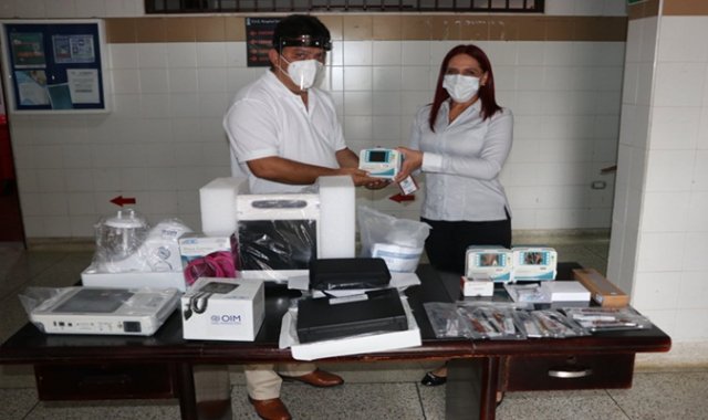 La donación fortalece la red pública hospitalaria y hace frente a la pandemia ocasionada por la COVID-19.   Cortesía