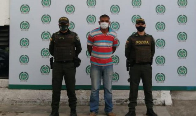 El hombre, oriundo de Barranquilla, quien fue capturado posteriormente. Policía Nacional