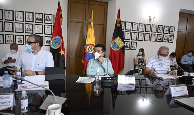 El PMU presidido ayer en Cúcuta por el ministro de Salud, Fernando Ruiz, también contó con la presencia del gobernador, Silvano Serrano, y el alcalde Jairo Yáñez. Cortesía
