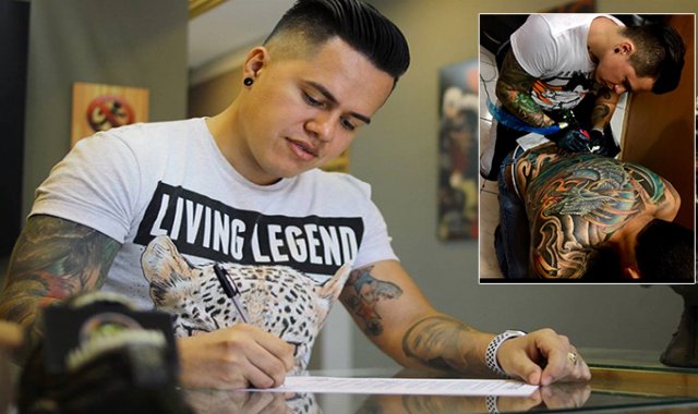 Pedro Luis Gélvez Rico ‘Pepo’ estudió Diseño Industrial y Artes Plásticas en la Universidad de Pamplona. ‘Pepo Tatto’.