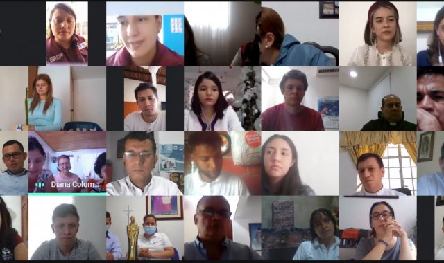 Asistentes al evento virtual donde se otorgó la distinción San Pedro Claver. La Opinión