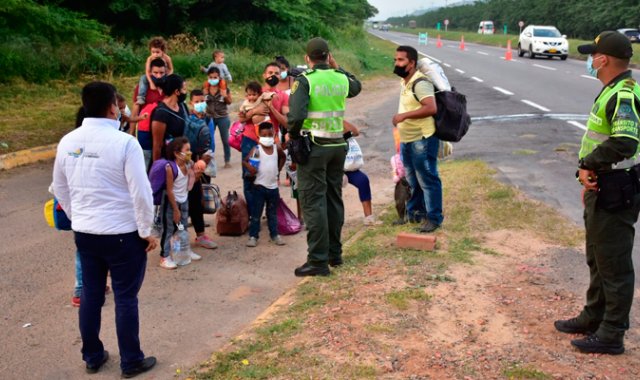 La iniciativa hace parte de un trabajo articulado entre la Alcaldía Municipal, Policía Nacional y Migración Colombia. Cortesía.