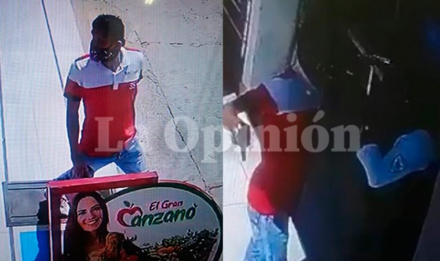 El ladrón quedó grabado en el momento del hecho. La Opinión