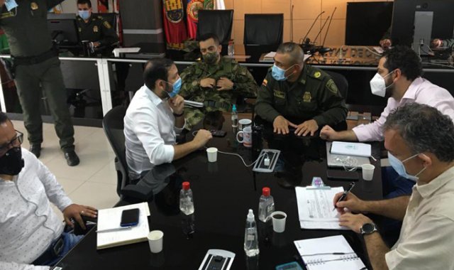 Este miércoles se cumplió un consejo de seguridad con autoridades nacionales y departamentales. Cortesía