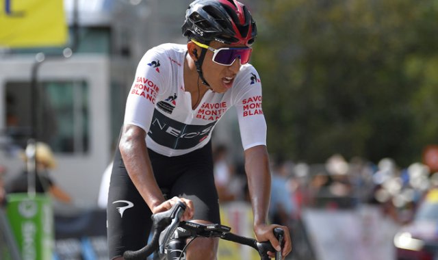Egan Bernal fue el que más quedó en deuda. Los problemas físicos lo apartaron de la posibilidad de retener el título del Tour. Archivo