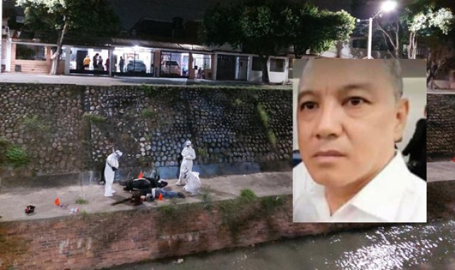 Albeiro Giraldo murió de manera inmediata al caer en el canal Bogotá.  Cristian Herrera