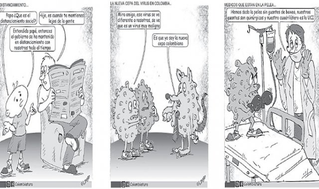 Caricaturas de Colombiatura. La Opinión
