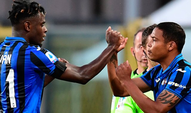 La dupla de Zapata y Muriel es una de las más determinantes de Europa en cuanto a la resolucón de acciones en el arco contrario. Archivo La Opinión